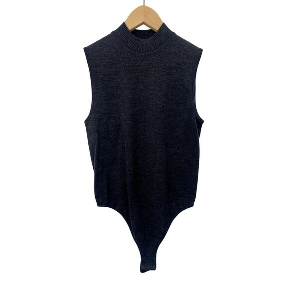 Wolford Dark gray Sleeveless Knit Bodysuit - Picture 1 of 4